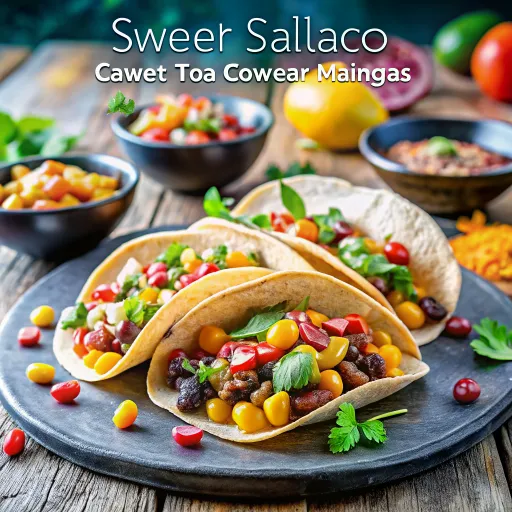 Tacos de Coliflor Asada y Frijoles Negros